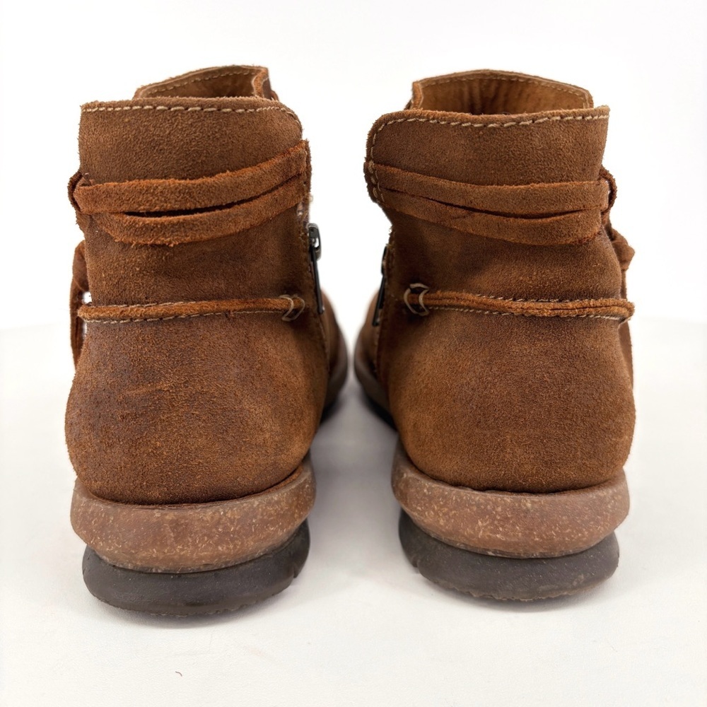 BORN Wynter Strappy Brown Leather Ankle Boots 10 - Picture 10 of 14